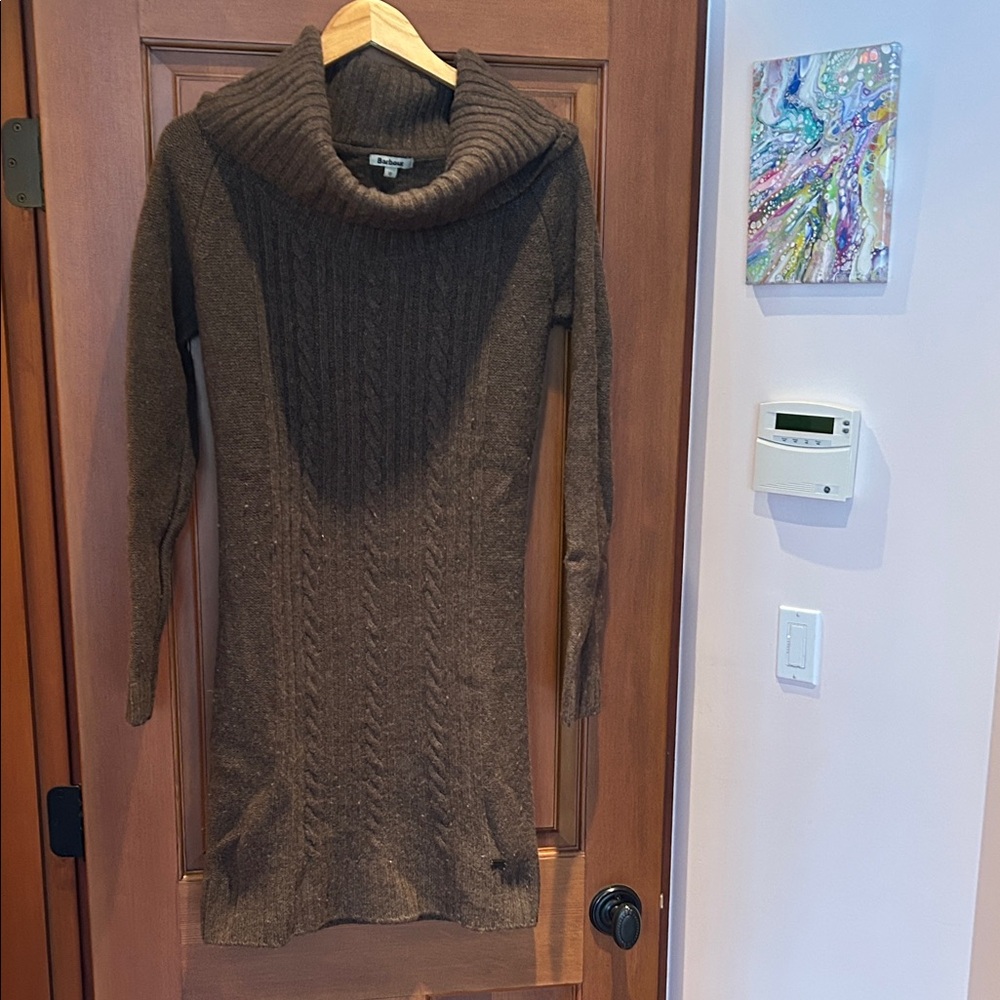 Barbour Brown Cowl Neck Sweater